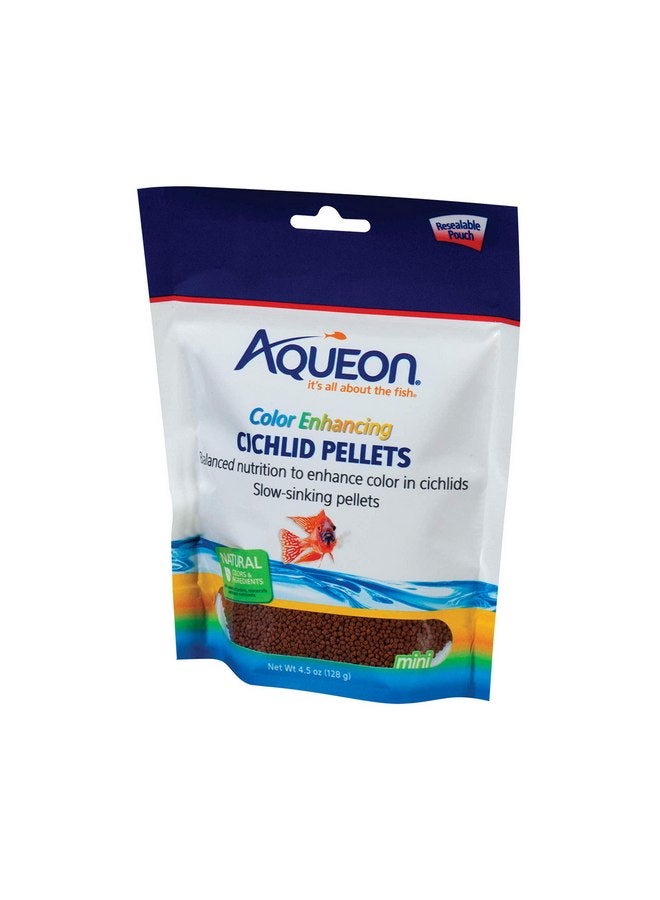 Aqueon Cichlid Food Color Enhancing 4.5 Ounces Color - Image 1