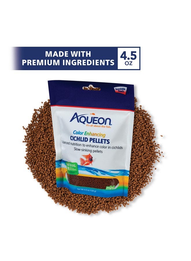 Aqueon Cichlid Food Color Enhancing 4.5 Ounces Color - Image 2