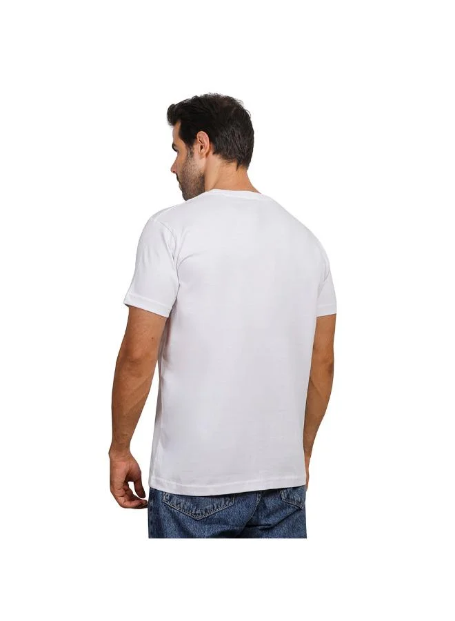 Coup Coup Men Printed Single Jersey24/1 T-Shirt 1001006 3XS - White