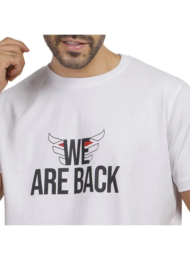 Coup Coup Men Printed Single Jersey24/1 T-Shirt 1001006 3XS - White