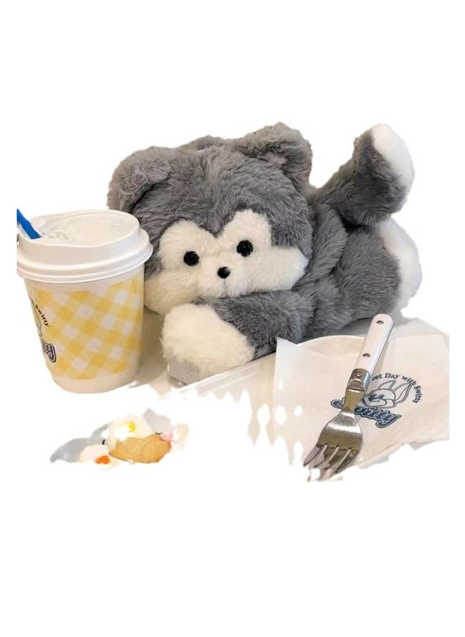 PawPaw Husky Puppy Cute Plush Crossbody Bag Doll Cartoon Backpack Gift for Kids, Friends, or Girlfriend  - Image 5