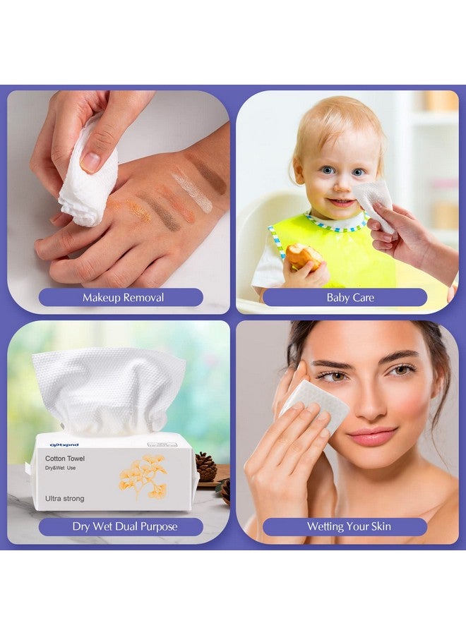 optxpnd Disposable Face Towel Face Cloth For Washing 2022 Newest Thicker Disposable Face Cleaning Towelettes For Women Soft Face Towel For Cleanser Office Travel Makeup Remove  - Image 5