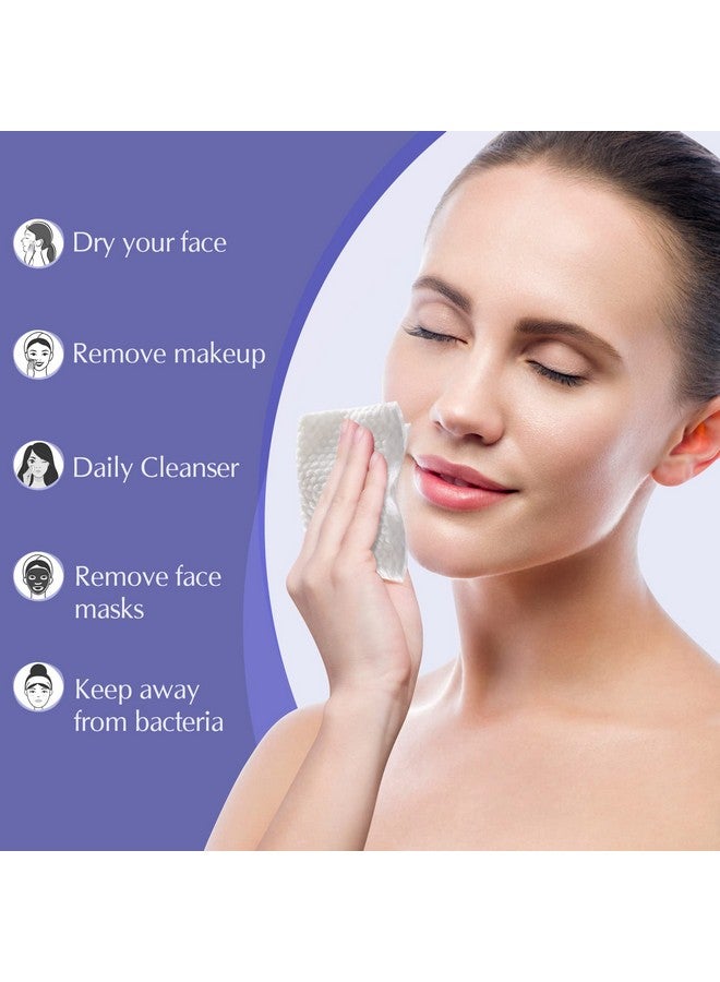 optxpnd Disposable Face Towel Face Cloth For Washing 2022 Newest Thicker Disposable Face Cleaning Towelettes For Women Soft Face Towel For Cleanser Office Travel Makeup Remove  - Image 4