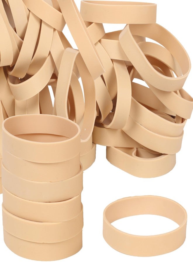 Foshine Size #84 Tactical Rubber Bands,Elastic Band Beige Rubber Band 50pcs Heavy Duty Wide For Office Home Supplies(3-1/2" x 1/2'') - Image 2