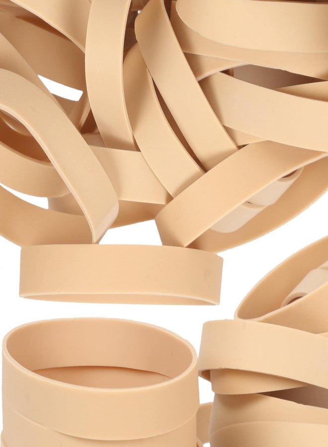 Foshine Size #84 Tactical Rubber Bands,Elastic Band Beige Rubber Band 50pcs Heavy Duty Wide For Office Home Supplies(3-1/2" x 1/2'') - Image 1