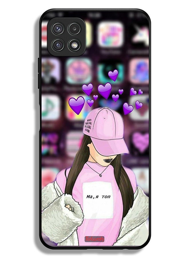 Tolwak Samsung Galaxy A22 5G Protective Case Cover Anti Social Club - Image 1