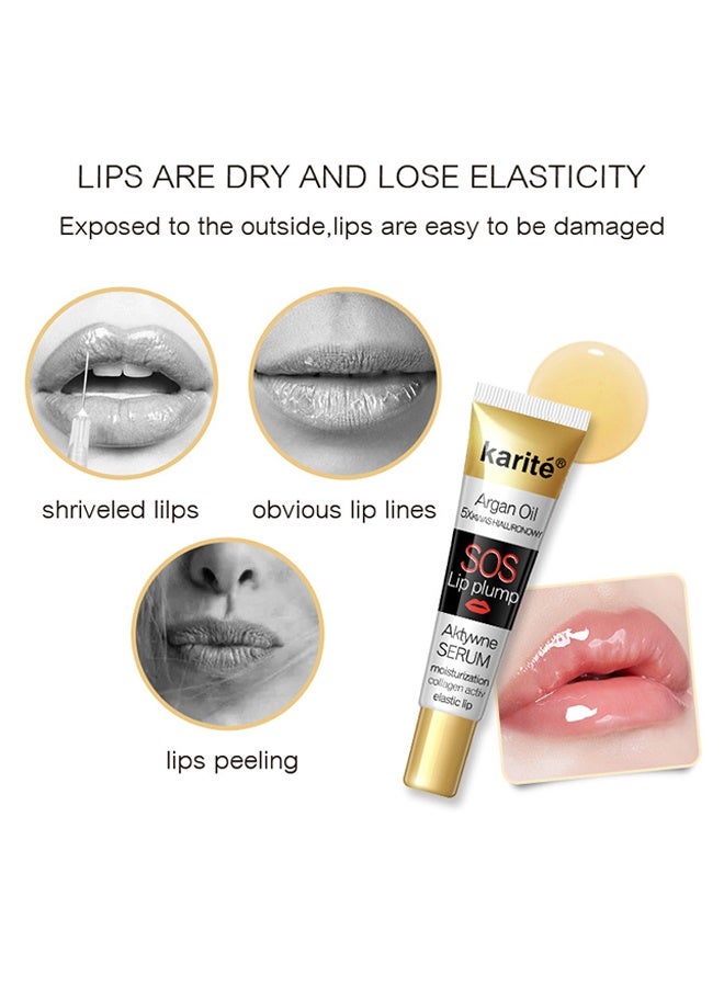 كاريت شفاه ، ممتلئة ، ملمع شفاه للمكياج الطبيعي ، مصل شفاه ممتلئ للعناية بالشفاه ، بلسم ملمع الشفاه ، حشو شفاه طبيعي مع فيتامين E للحصول على شفاه أكثر نعومة وأكبر وامتلاء - Image 3
