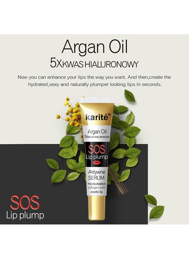 كاريت شفاه ، ممتلئة ، ملمع شفاه للمكياج الطبيعي ، مصل شفاه ممتلئ للعناية بالشفاه ، بلسم ملمع الشفاه ، حشو شفاه طبيعي مع فيتامين E للحصول على شفاه أكثر نعومة وأكبر وامتلاء - Image 2