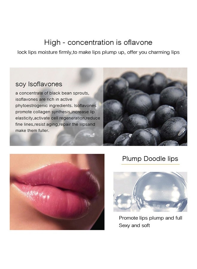 كاريت شفاه ، ممتلئة ، ملمع شفاه للمكياج الطبيعي ، مصل شفاه ممتلئ للعناية بالشفاه ، بلسم ملمع الشفاه ، حشو شفاه طبيعي مع فيتامين E للحصول على شفاه أكثر نعومة وأكبر وامتلاء - Image 4