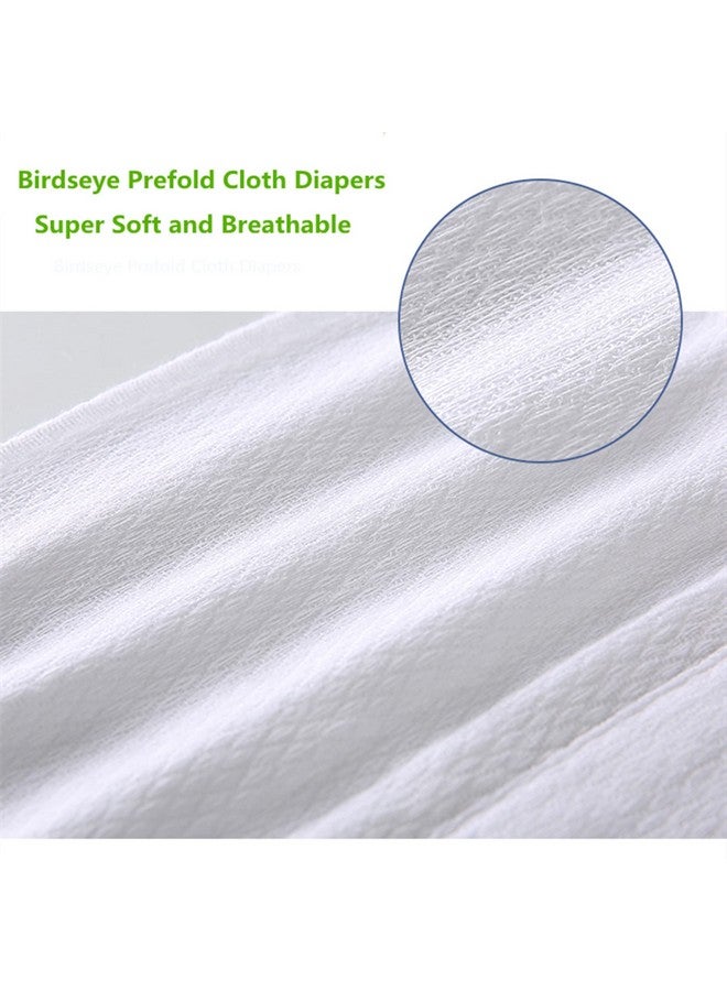 Fasoar Prefold Cloth Diapers, Fasoar 3 Ply Baby Washable Cotton Diapers Covers for Babies to Toddlers Multi-Use (10-35 lbs) Count(12) - Image 4