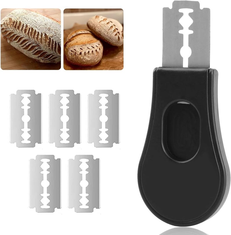 Proxima Direct Professional Sourdough Scoring Knife Tool Extractable Bread Lame Dough Scoring Tool Including 5 Razor Blades for Bread Baking & Bread Making - Image 1