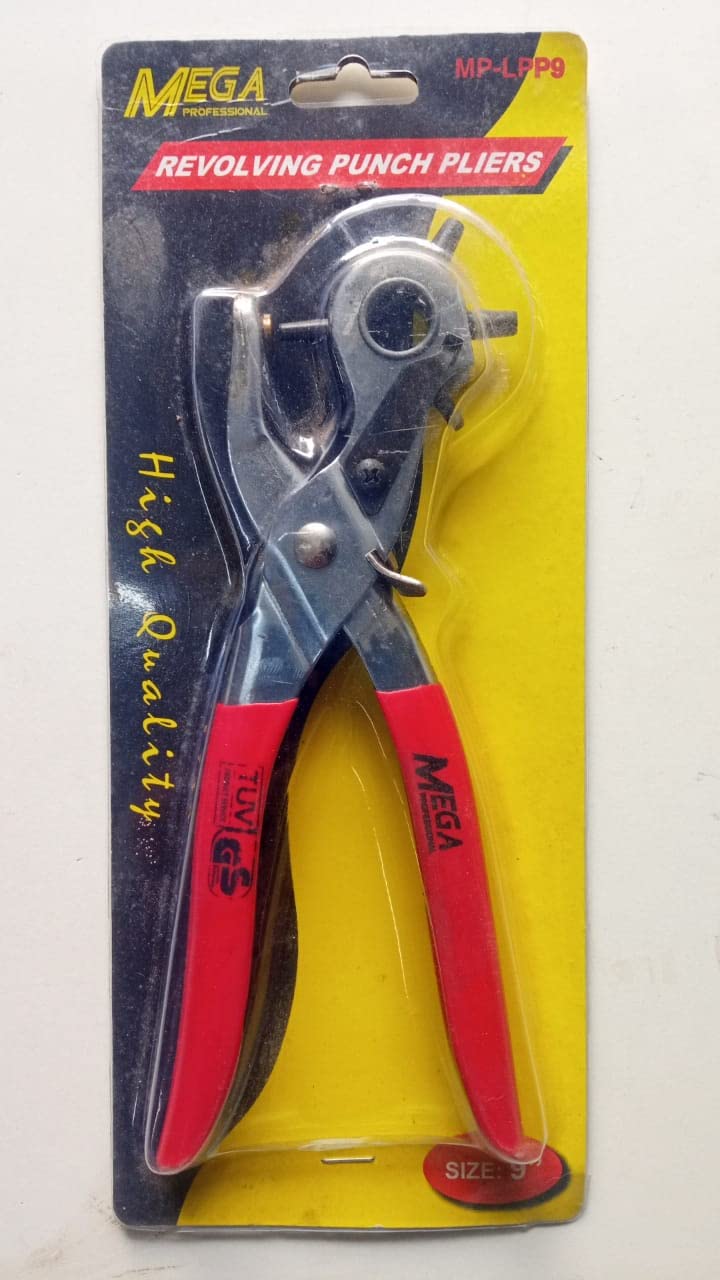 TMC Heavy Duty Leather Hole Punch Hand Pliers Belt Watch Bands Straps Dog Collars Saddles Shoes Home or Craft Projects Easily Punches Perfect Round Holes - Image 4