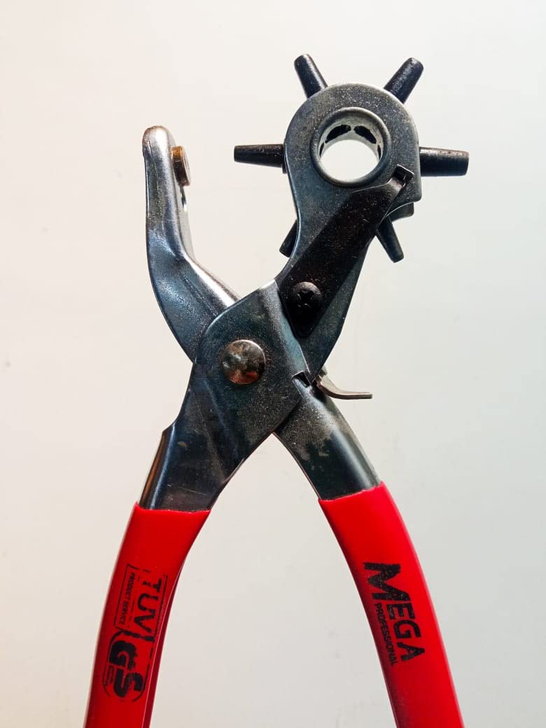 TMC Heavy Duty Leather Hole Punch Hand Pliers Belt Watch Bands Straps Dog Collars Saddles Shoes Home or Craft Projects Easily Punches Perfect Round Holes - Image 3