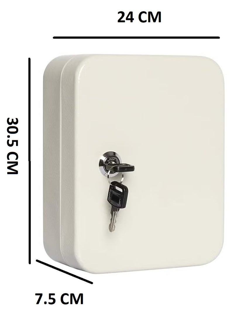 RENOVO Metal Key Box 80 Key Steel Key Cabinet Wall Mount Storage Box Organizer Key with Tag Assorted Color Plastic - Image 2