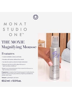 monat MONAT Studio One™ The Moxie™ Magnifying Mousse -Lightweight Hair Mousse, Long-Lasting Anti Frizz, Helps Create Voluminous Style w/Touchable Hold. Soft Texture w/out The Crunch - Net Wt. 170.1 g / 6  - Image 2