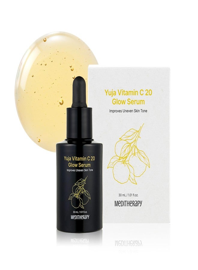 MEDITHERAPY Yuja Vitamin C 20 Glow Serum - Korean Vitamin C Serum for Face with Yuja Oil - Dark Spot Correcting Glow Serum for Radiance, Enhancing Skin Clarity, and Improving Skin Tone and Elasticity -1.01 fl.oz - Image 1