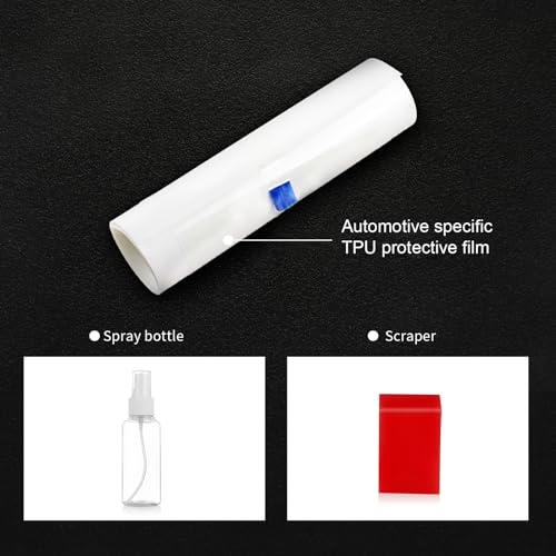 FDAIUN Precut Car Paint Protective Film for 2025 Tesla Model Y Juniper PPF Carbon Fiber Print Self Adhesive TPU Car Wrap Film Scratch Protector Exterior Accessories 4Pcs(Outside Door Puller) - Image 4
