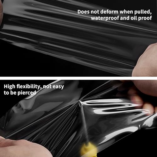 FDAIUN Precut Car Paint Protective Film for 2025 Tesla Model Y Juniper PPF Carbon Fiber Print Self Adhesive TPU Car Wrap Film Scratch Protector Exterior Accessories 4Pcs(Outside Door Puller) - Image 3