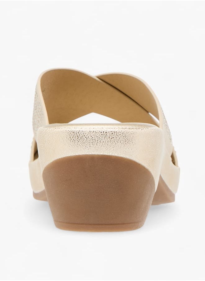 Le Confort Womens Embellished Cross Strap Comfort Sandals With Block Heels  - Image 5
