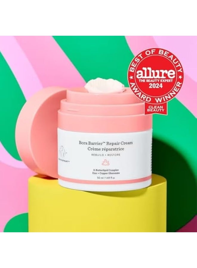 Drunk Elephant Bora Barrier Repair Cream - 50 ml/1.69 fl oz - Ultra-Rich Moisturizer - Clean Clinical Skincare - Cruelty-Free - Dermatologist-Tested - Free of Essential Oils, Silicones, and Fragrance - Image 2