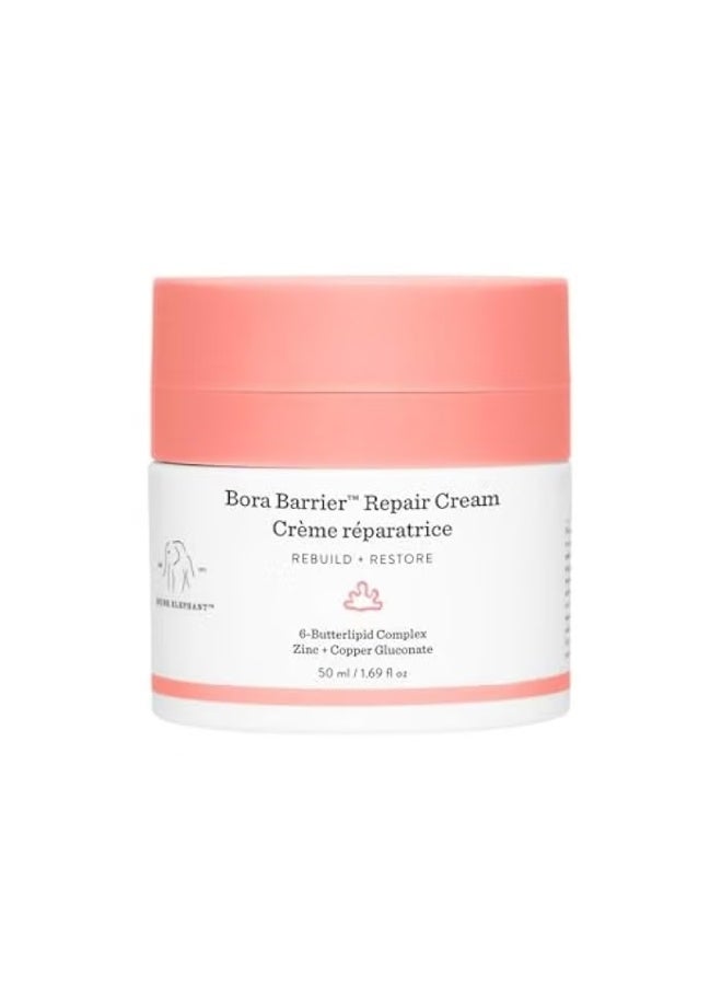 Drunk Elephant Bora Barrier Repair Cream - 50 ml/1.69 fl oz - Ultra-Rich Moisturizer - Clean Clinical Skincare - Cruelty-Free - Dermatologist-Tested - Free of Essential Oils, Silicones, and Fragrance - Image 1