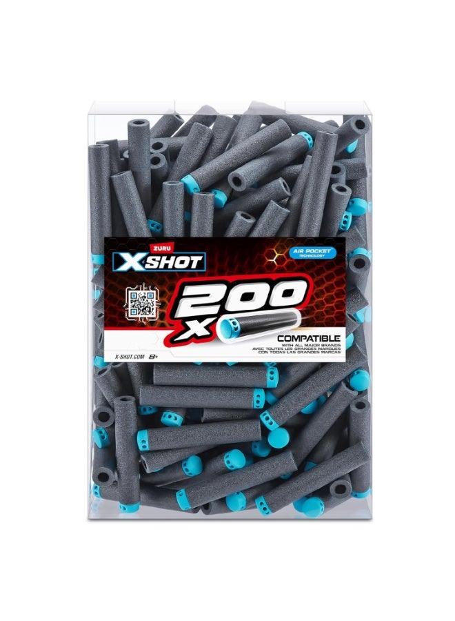 X-Shot Zuru X-Shot 200pk Refill Darts (XS-36500) - Image 1