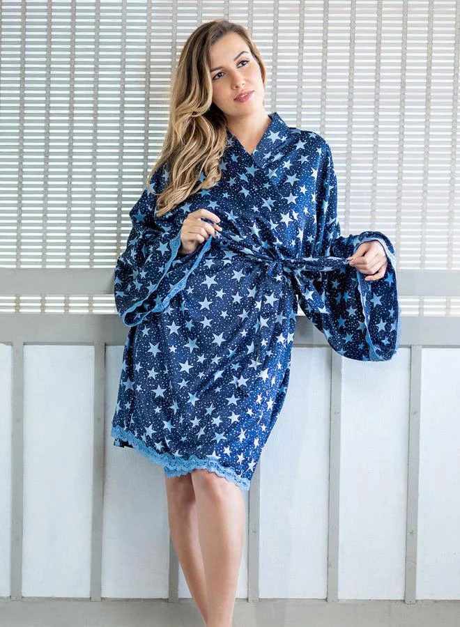 Aadaraya Aadaraya Willow Chemise and Robe Set