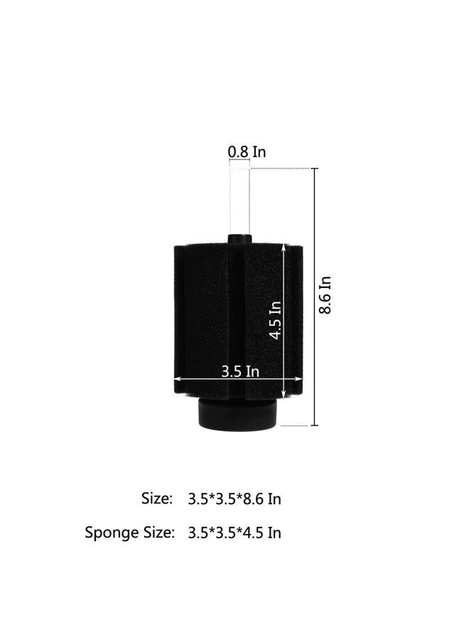 ALEGI Aquarium Bio Sponge Filter with Ceramic Media for Clear and Quiet Aquariums for Betta Fry Shrimp Tiny Fish Tank (10-40 Gallon 1 Pack) - Image 2