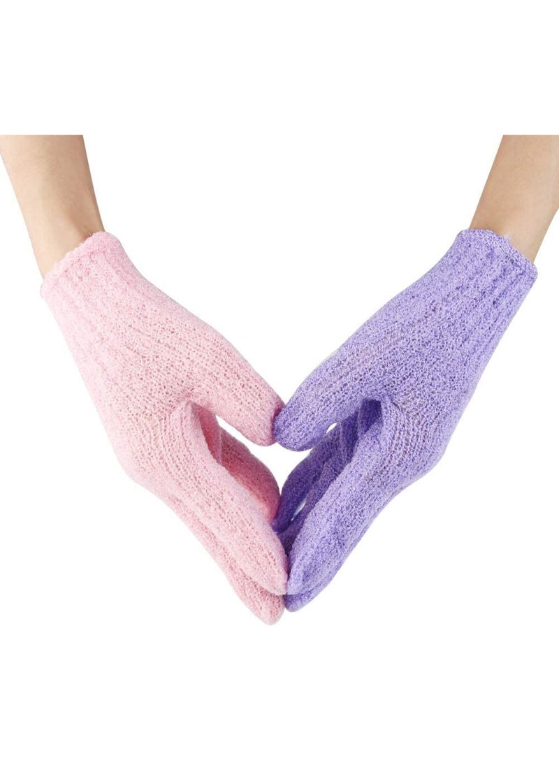 8 Pairs Exfoliating Gloves, Premium Scrubber, Double-Sided Bath Gloves, Body Scrubber, Dead Skin Remover, Bath Accessories for Women and Men (5 Colors) - Image 4