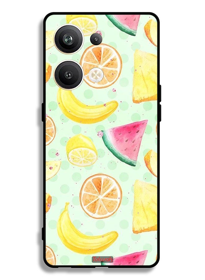 Tolwak Oppo Reno9 Pro Plus 5G Protective Case Cover Fruits Watercolor Art - Image 2