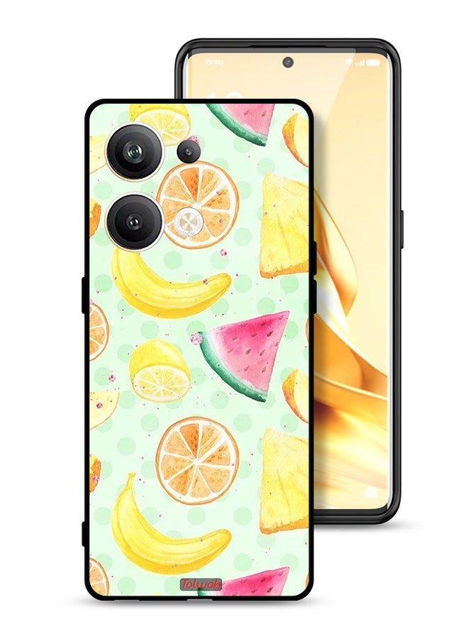 Tolwak Oppo Reno9 Pro Plus 5G Protective Case Cover Fruits Watercolor Art - Image 1