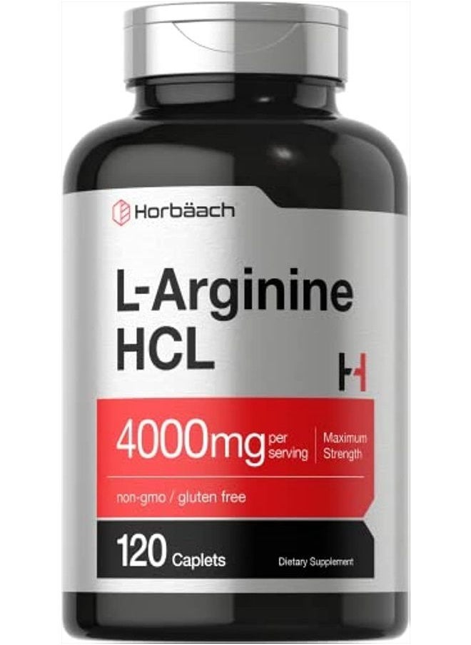 L-Arginine HCL, 4000mg - 120 Caplets