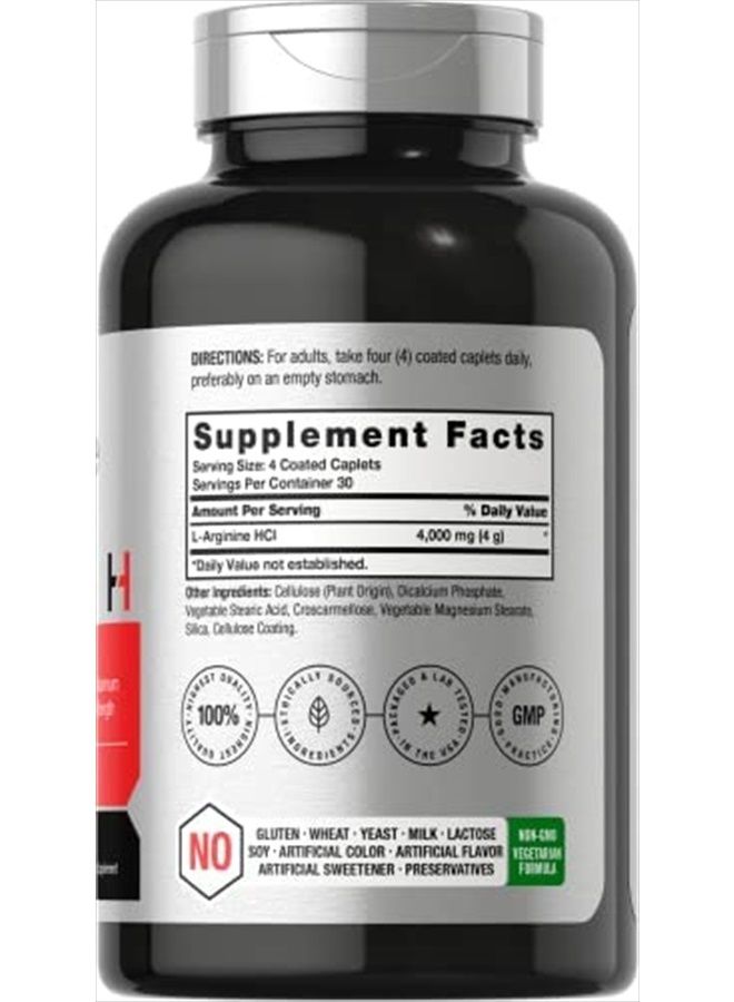 Horbäach L-Arginine HCL Caplets 4000mg 120'S