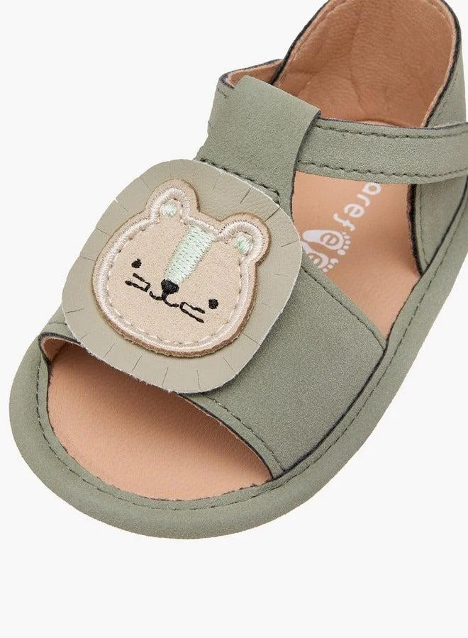 بيرفيت بوت أطفال بتصميم دب مع إغلاق لاصق