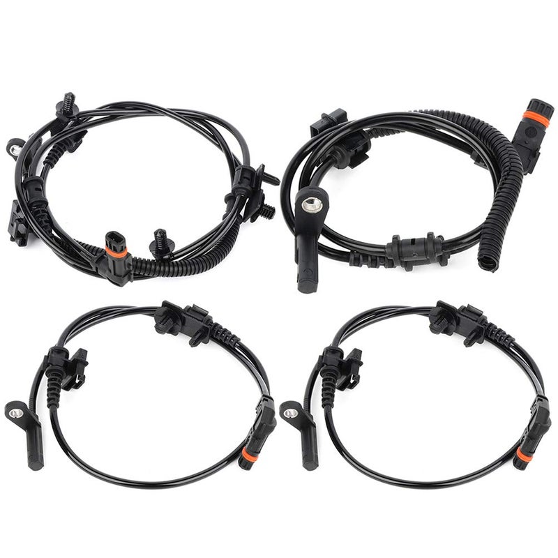 ECCPP ABS Sensor ABS Wheel Speed Sensor Front Rear Left Right fit 2005 06 07 08 09 10 for Chrysler 300 2008 09 10 for Dodge Challenger 2006 07 08 09 10 for Dodge Charger Set of 4 ALS1931