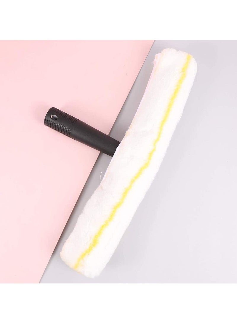 2Pcs Car Window Wiper, Bathroom Window Washer, Shower Window Squeegee and Microfiber Scrubber Shower Wiper, Scraper Cleaner, Multi-Purpose and Durable Window Washing Cleaning Tools Combo, - Image 3