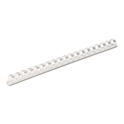 Fellowes Plastic Binding Combs, 90 Sheet Capacity, 1/2 Inch, White, 100 per Pack - Image 1