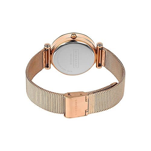 Giordano Analog Watch for Women with Cut Glass dial, Roman Indices and Stylish Metal Strap - Image 3