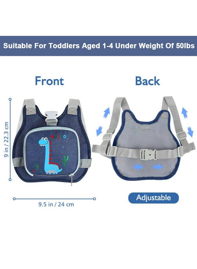 accmor Toddler Harness Leash+ Anti Lost Wrist Link, Accmor Cute Dinosaur Kids Harness with Leash, Foldable Child Leash Baby Walking Wristband Assistant Strap Belt Hold Baby Boys Girls Close While Walking - Image 2