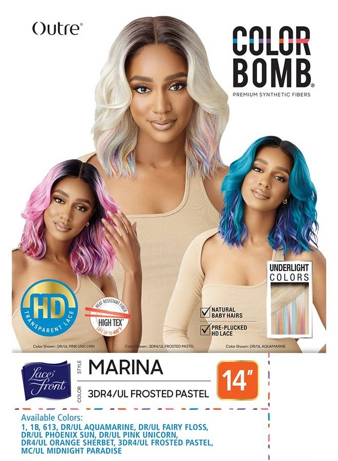 Outre Lace Front Wig Colorbomb Marina (Mc/Ul Midnight Paradise) - Image 3