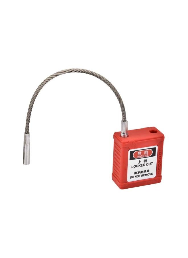 WYBOT - Lockout Tagout Safety Padlock, Safe and Durable Lockout Tagout Locks, Safety Padlock Engineering Non Conductive Lock Long Body Safety Padlock Red - Image 1
