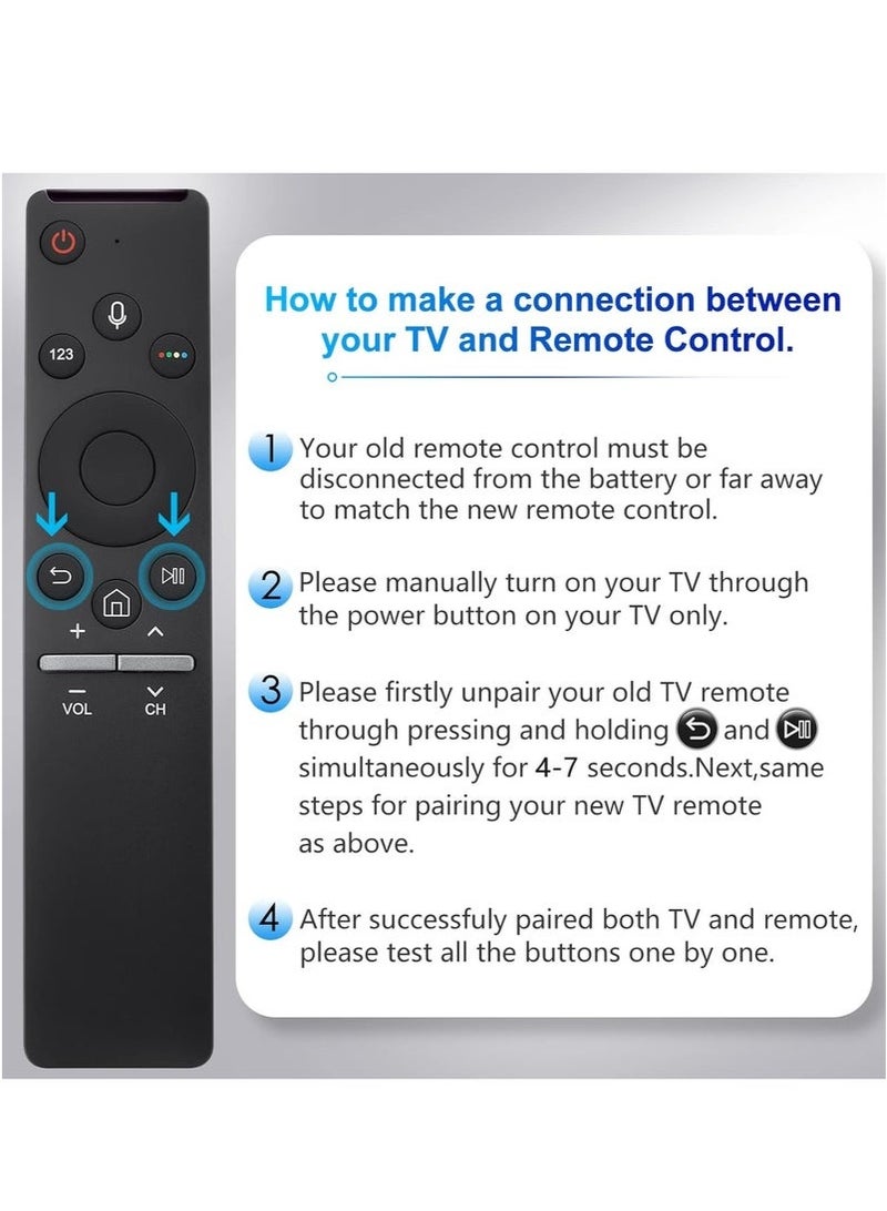 KENSHUO Voice Replacement for Samsung-Smart-TV-Remote, New Upgraded BN59-1266A for Samsung Remote Control, for Samsung TVs with Voice Function - Image 2