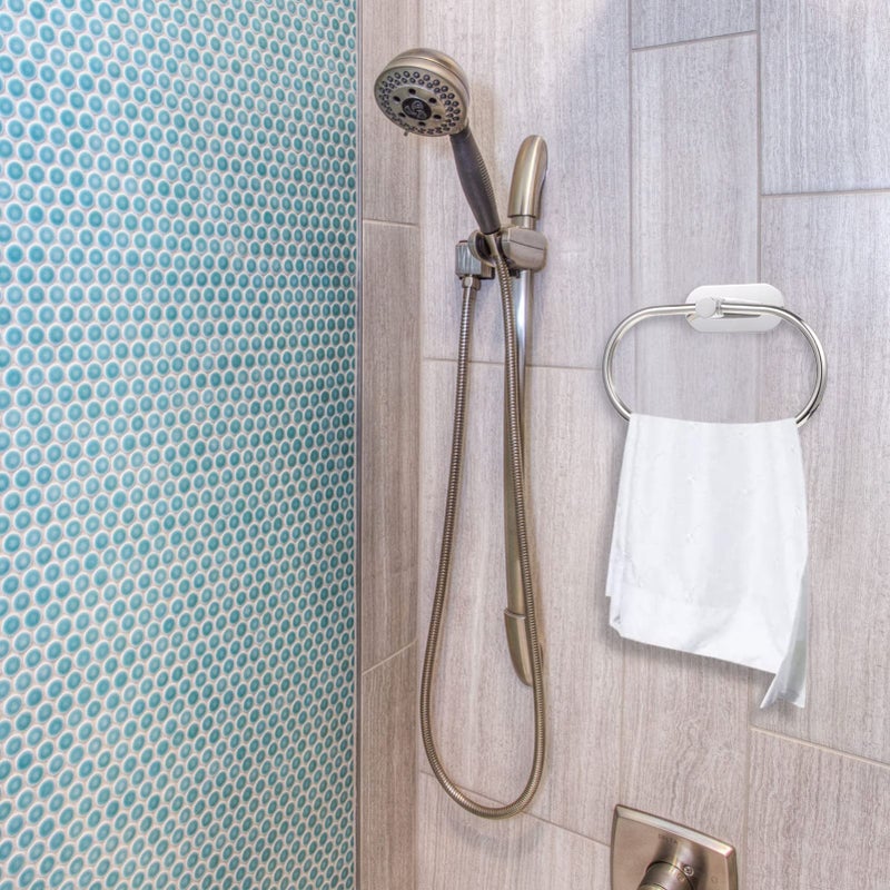 Stainless Steel Wall Mounted Bathroom Towel Holder Space Saving Design Smooth Edges - Image 3