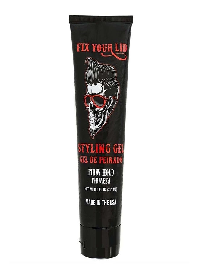 Fix Your Lid Styling Gel for Men's Hair - Firm Hold with Fuller Look - Strong Hold Gel for All Men's Hair Types & Styles - Easy To Wash Out - 8.5 Oz (Old Packaging) - Image 1