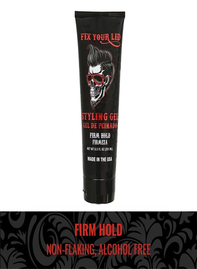 Fix Your Lid Styling Gel for Men's Hair - Firm Hold with Fuller Look - Strong Hold Gel for All Men's Hair Types & Styles - Easy To Wash Out - 8.5 Oz (Old Packaging) - Image 4