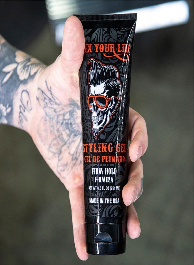Fix Your Lid Styling Gel for Men's Hair - Firm Hold with Fuller Look - Strong Hold Gel for All Men's Hair Types & Styles - Easy To Wash Out - 8.5 Oz (Old Packaging) - Image 5