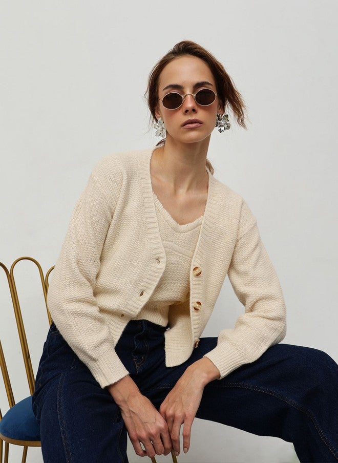 STREET 9 كارديجان قصير بيج للنساء - Image 5