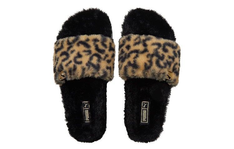 PUMA (WMNS) PUMA Shoes Sports slippers 'Black Yellow' - Image 5