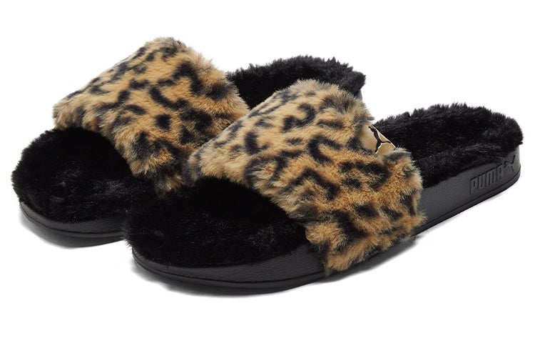 PUMA (WMNS) PUMA Shoes Sports slippers 'Black Yellow' - Image 4