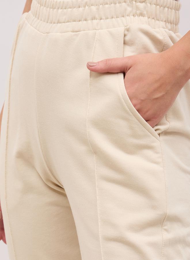 Styli High Rise Straight Fit Joggers with Pockets  - Image 4